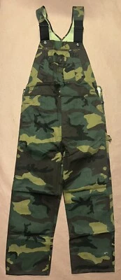 Vintage Liberty Military Camo Bib Overalls, Deadstock NWT, Size 32x30 - Image 1 of 3
