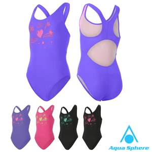 Sale! Aqua Sphere ESTY Girls Swimming Costume Childrens Swimwear Kids Swimsuit I