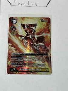 Digimon ShineGreymon Burst Mode Super Rare Alternate Art NM Ships Same Day! - Picture 1 of 2
