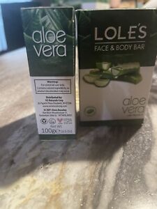 2 NEW LOLE'S Face & Body Bars Soap  With Aloe Vera