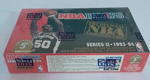 1993-94 NBA Hoops Series 2 Basketball Box 36 Packs OVP NEU NBA Cards🏀 - Bild 1 von 8