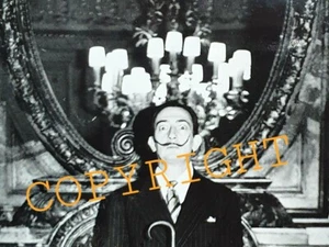 DALI*POSE*HOTEL*MEURICE*PHOTO*1955*ARGENTIQUE*ORIGINAL*PARIS* - Picture 1 of 2