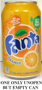 Canadian Fanta Orange 2009 UNOPENED EMPTIED 355ml 12oz Can Canada French English - Picture 1 of 4