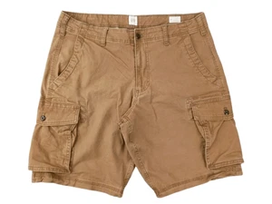 GAP Mens 34 Cargo Short Brown Khaki Utility Comfort Summer Casualcore - Picture 1 of 13
