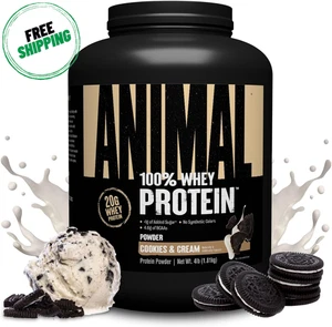 100% Whey Protein Powder – Cookies & Cream, 4 lb, Low Sugar, BCAA Boost - Picture 1 of 5