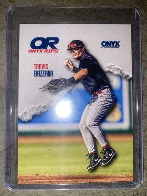 Béisbol 2025 Onyx Rips Travis Bazzana Guardians RC #ORBA-TRBA Foto 1 de 2