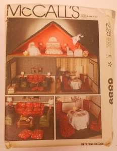 UNCUT McCall's Pattern #6889 Dollhouse With Furniture & Accessories 25" x 30" - Picture 1 of 1