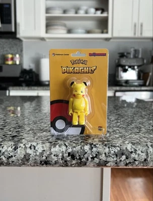Pikachu Be@rbrick Figura Pokémon Centro Sellado Bearbrick 2021 Nuevo Foto 1 de 4
