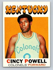 1971-72 Topps #207 Cincy Powell Kentucky Colonels - Picture 1 of 2