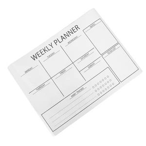  Pegatina de pizarra blanca para pared - Extraíble borrado en seco pizarra blanca pegatina calendario - Imagen 1 de 12