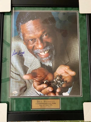 BILL RUSSELL signed 16 x 20 photo JSA COA autographed framed Boston Celtics NEW - Image 1 of 4