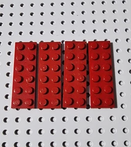 LEGO Platte Bauplatte Basisplatte 2x6 Dunkelrot 4 Stück Red basic plate 3795 R2 - Bild 1 von 1