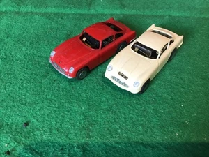 triang minic motorways 2X complete Aston Martin DB4 with working motors - Picture 1 of 5