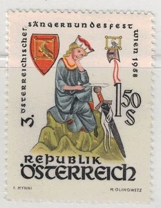 AUSTRIA 1958 Festival dei cori MNH** - Picture 1 of 1