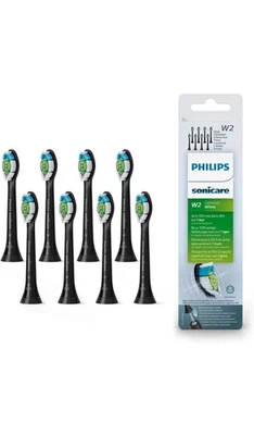 Philips Sonicare W2 optimal White Aufsteckbürste 8 Stücke - Schwarz (HX6068/13)