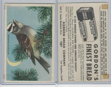 D39-2b, Gordon Bread, California Birds, 1940's, Nuttall's Sparrow