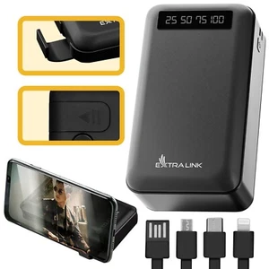 Powerbank Zewnętrzna bateria 20000mAh Ładowarka Powerbank Mobilny z kablem ładującym - Zdjęcie 1 z 10