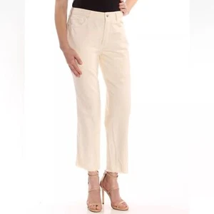 WE THE FREE Damen Jeans elfenbeinfarben ausgefranst gerades Bein Größe 24 - Bild 1 von 2