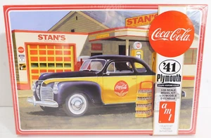 AMT Coca-Cola '41 Plymouth Coupe 1:25 Scale Plastic Model Kit 1197 SEALED - Picture 1 of 4