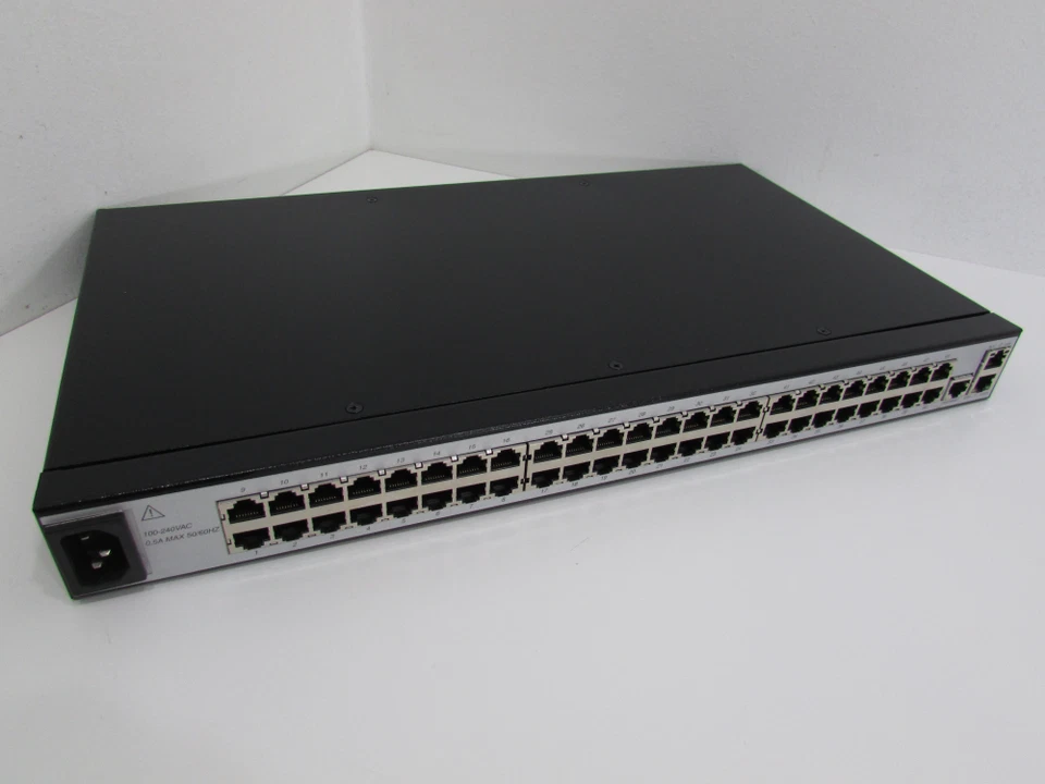 MRV LX-4048T-001AC Console Terminal Server with 48 RJ45 ports single AC power - Image 1 of 1