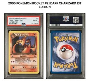 Pokemon Dark Charizard Team Rocket 1st Edition Rare #21 PSA 8 - Picture 1 of 1