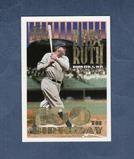 #3C BABE RUTH 100th BIRTHDAY | Conlon Collection COLOR 1995 Megacards/Topps A
