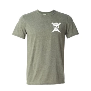 Rule #9: Maglietta AK Always Carry a Knife Skull Heather Green Short Sleever 2X - Foto 1 di 2
