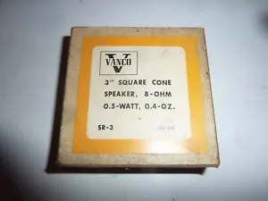 Vintage NOS Vanco 2" Round Speaker A0572 8 OHM .2 Watt S-46 - Picture 1 of 4
