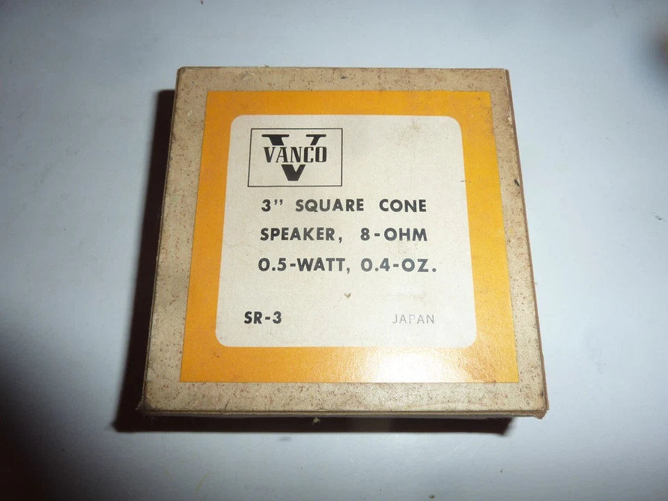 Altavoz redondo vintage NOS Vanco 2" A0572 8 OHM .2 vatios S-46 Foto 1 de 4