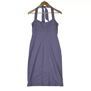 Athleta Sizzle Neckholder Kleid Gr. 4 lila lavendel sportlich Stretch Regal BH - Bild 1 von 10