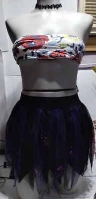 Spirit Negro y Púrpura Tutú Mariposa Gargantilla Hadas Baile Disfraz Para Mujer S/M Foto 1 de 4