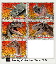 *Australia Dynamic Jurassic Park Trading Cards Prism Card Full Set (5) Rare
