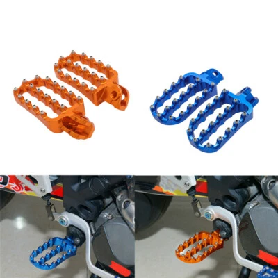 2x Pedales de reposapiés anchos CNC para 690 790 890 950 990 1050 1290 Husqvarna Foto 1 de 4