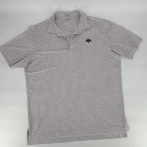 Peter Millar L White Still Song Golf Polo Shirt Summer Comfort Tree Logo - Picture 1 of 8
