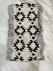 Celerie Kemble Throw Pillow Case Boho Lumbar Geometric Aztec 12 x 22 Textured - Picture 1 of 5