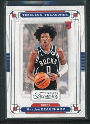 2022-23 MARJON BEAUCHAMP 147/249 PANINI CHRONICLES TIMELESS TREASURES ROOKIE RC - Image 1 of 2