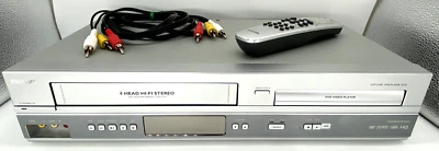 Philips DVP 3150V/37 DVD VCR Combo Player VHS Recorder with Remote TESTED - Image 1 of 4
