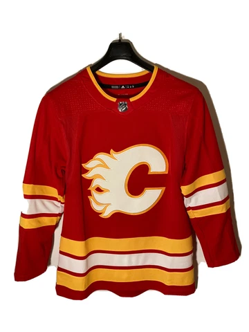 Adidas Calgary Flames Adizero Authentic Hockey Shirt-Mens Size 46-NEW Cover