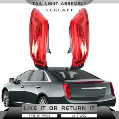 左 + 右适用于凯迪拉克 XTS 2013 - 2017 LED 尾灯刹车灯替换 13 - 17 — 第 1/4 张图片