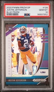 Prizm Draft Blue #126 2020 Justin Jefferson RC PSA 10 (pop28) - Imagen 1 de 2