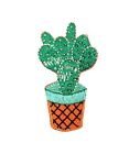 Cactus - Orange Pot - Potted Plant - Iron on Applique/Embroidered Patch