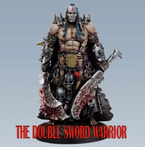 28 MM RESIN FIGURE THE DOUBLE BLADED WARRIOR - Imagen 1 de 3