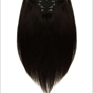 NEW LORD & CLIFF 14 inch 7 Piece Remy Human Hair Clip-In Extensions Color #1B - Picture 1 of 5