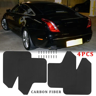 For Jaguar XF XFR XE F Pace 4X Splash Guard Mud Flaps Mudguards Protector Carbon Foto 1 de 4