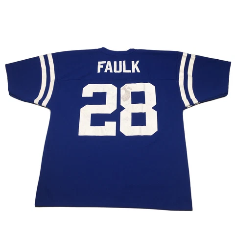 Vintage 90s Indianapolis Colts Jersey Men’s Size Medium Marshall Faulk USA Made Cover