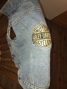 harley davidson denim dog jacket