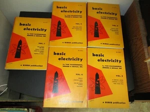Basic Electricity-5 Volumes-1954 First Edition-Valkenburgh/Nooger/Neville - Picture 1 of 5