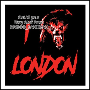 Imán de refrigerador divertido nevera AMERICANO HOMBRE LOBO LONDRES ""I Love London"" Hombre lobo - Imagen 1 de 3