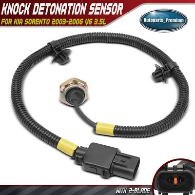 Sensor de detonación de golpe de encendido para Kia Sorento 2003-2006 V6 3,5 L con 2 hojas Foto 1 de 4