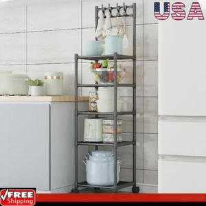 5 Tier Shelving Unit 110LBS Heavy Duty for Kitchen Pantry Bathroom Garage Office - Picture 1 of 11